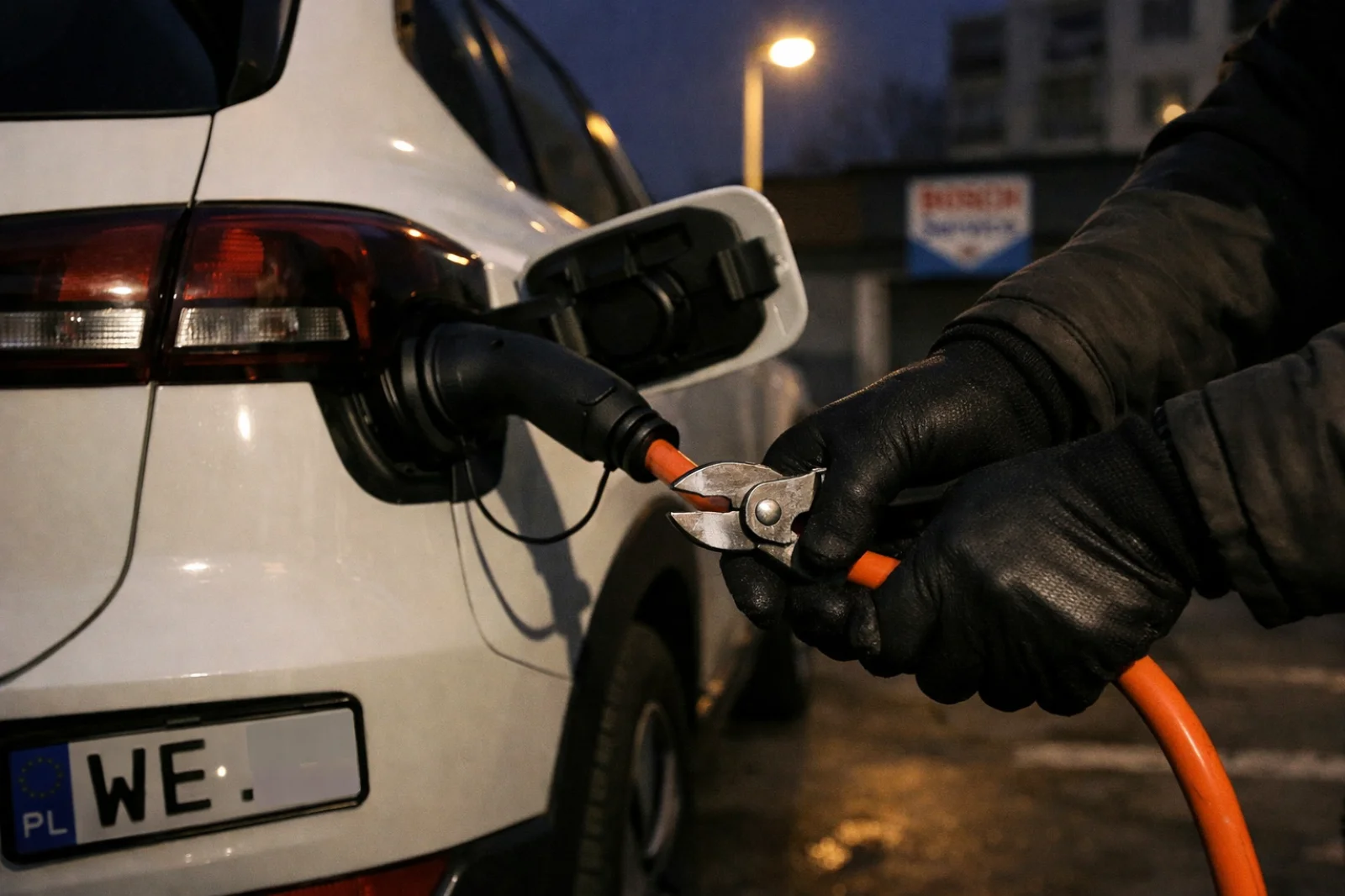 Kto kradnie kable ze stacji ładowania? Nowa plaga w Polsce